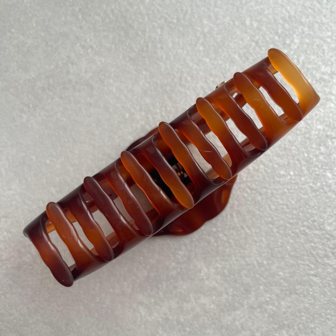 アレクサンドルドゥパリ べっ甲 ブラウン ヘアクリップ