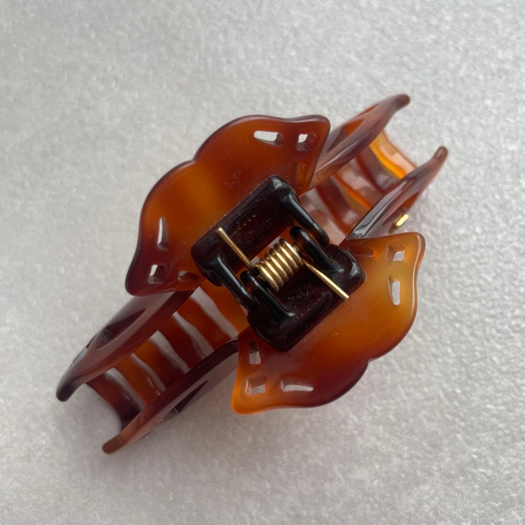 アレクサンドルドゥパリ べっ甲 ブラウン ヘアクリップ