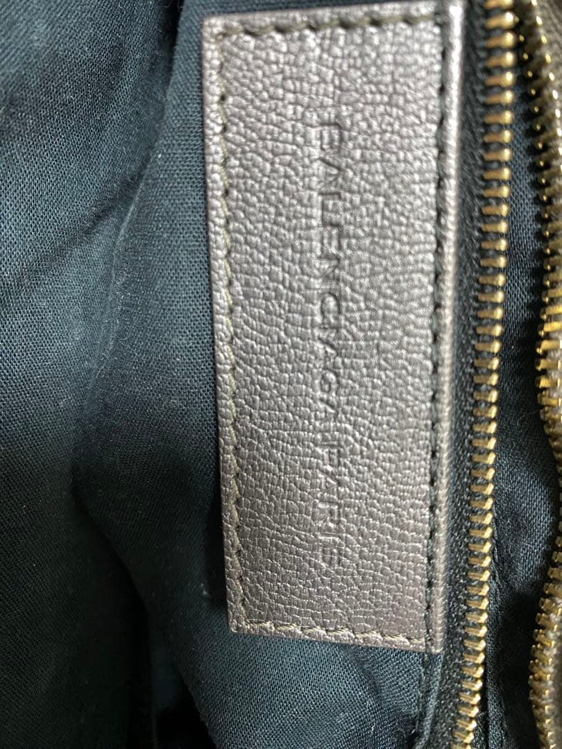 バレインシアガ　ダークグレー レザー ショルダーバッグ