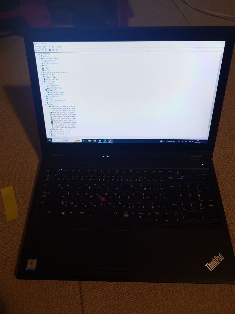 thinkpad P52 4Kタッチパネル メモリ32G nvmessd 1TB