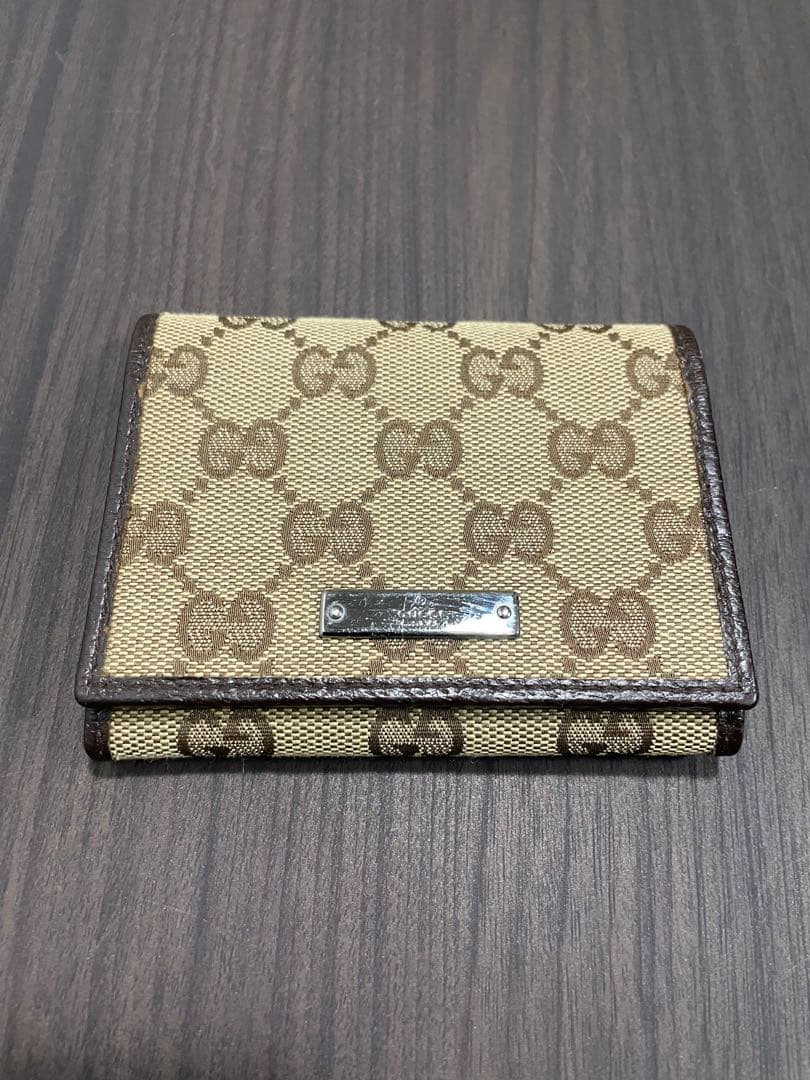 【美品】Gucci 名刺入れ ベージュ・ブラウン
