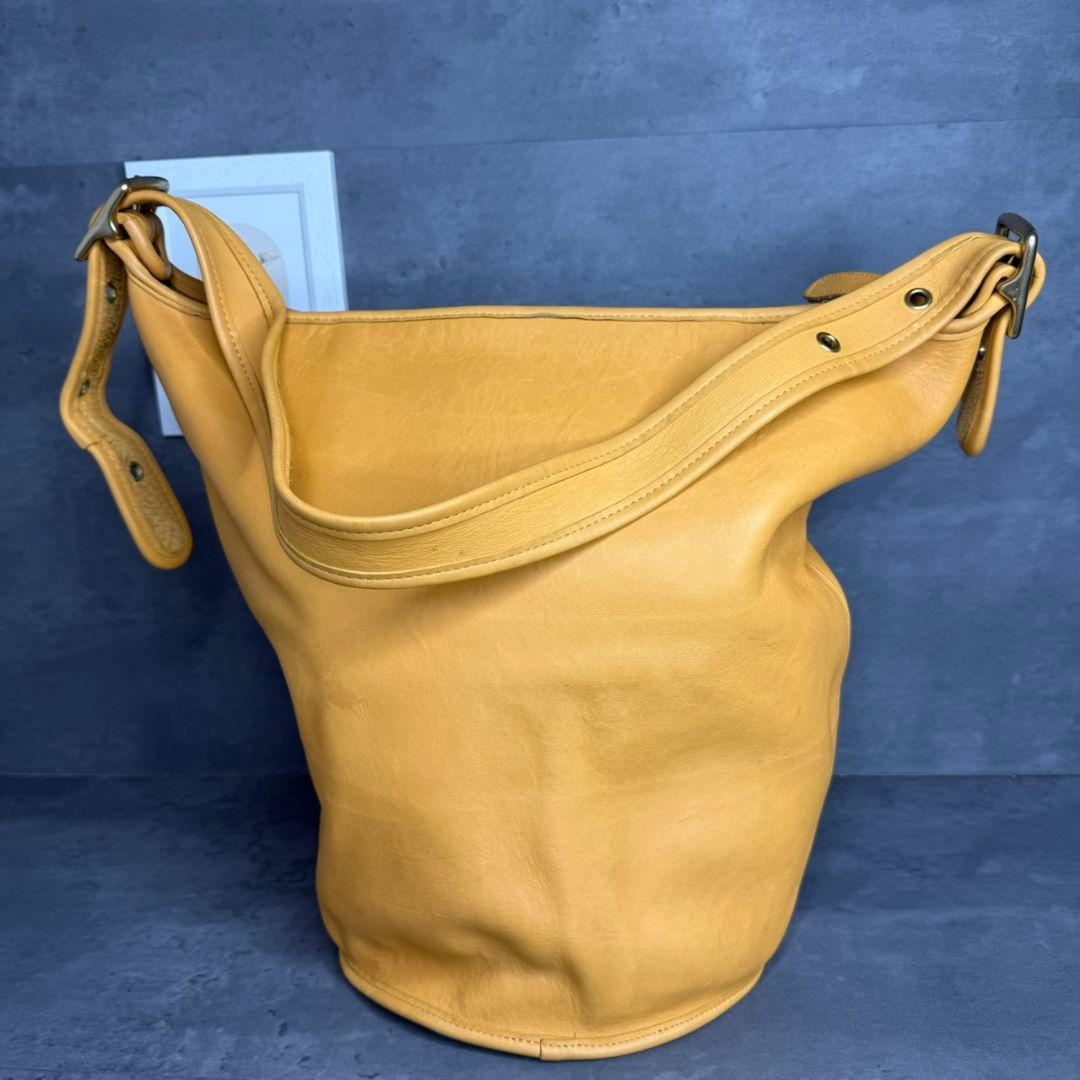 Vintage Coach XL Duffel Sac Yellow USA製