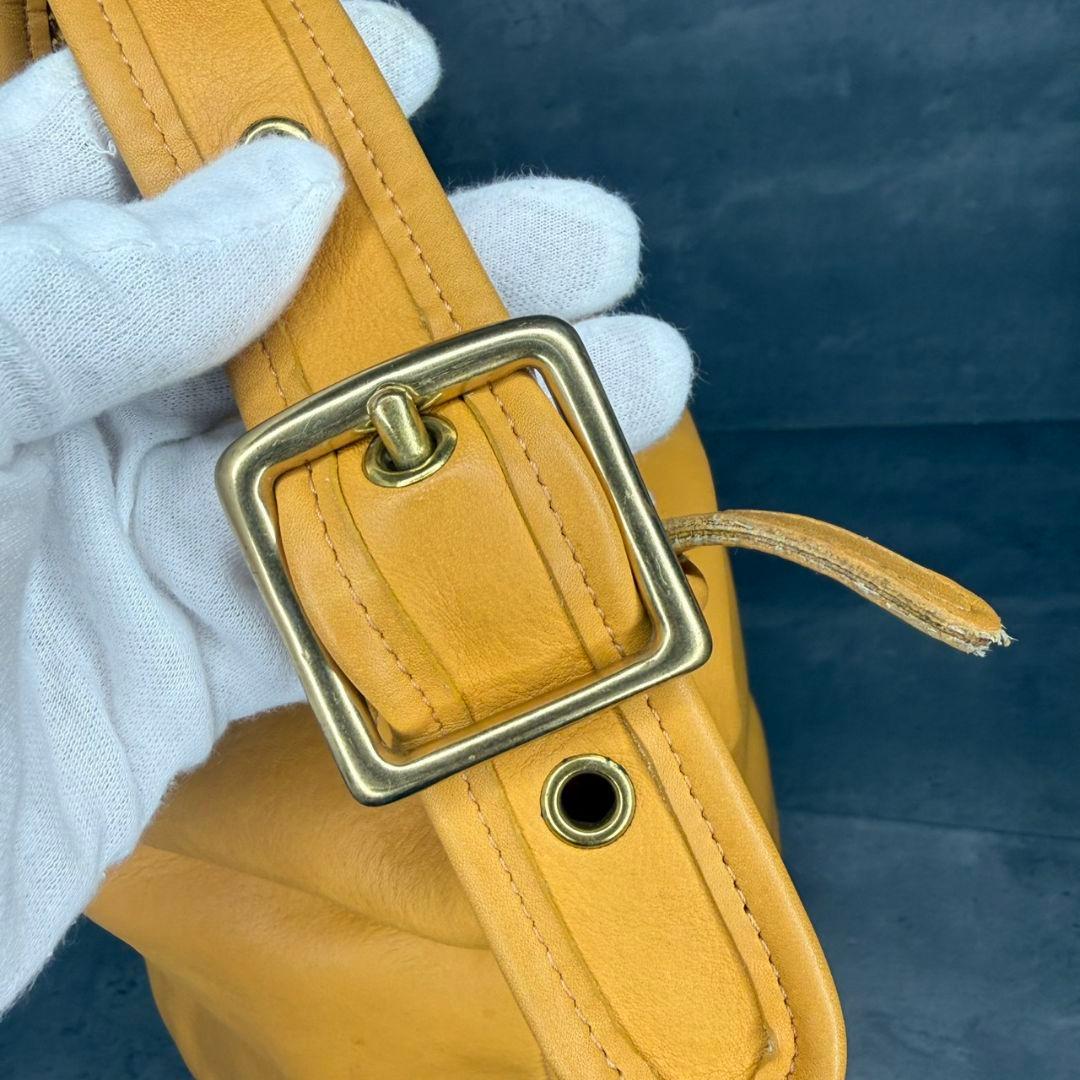 Vintage Coach XL Duffel Sac Yellow USA製