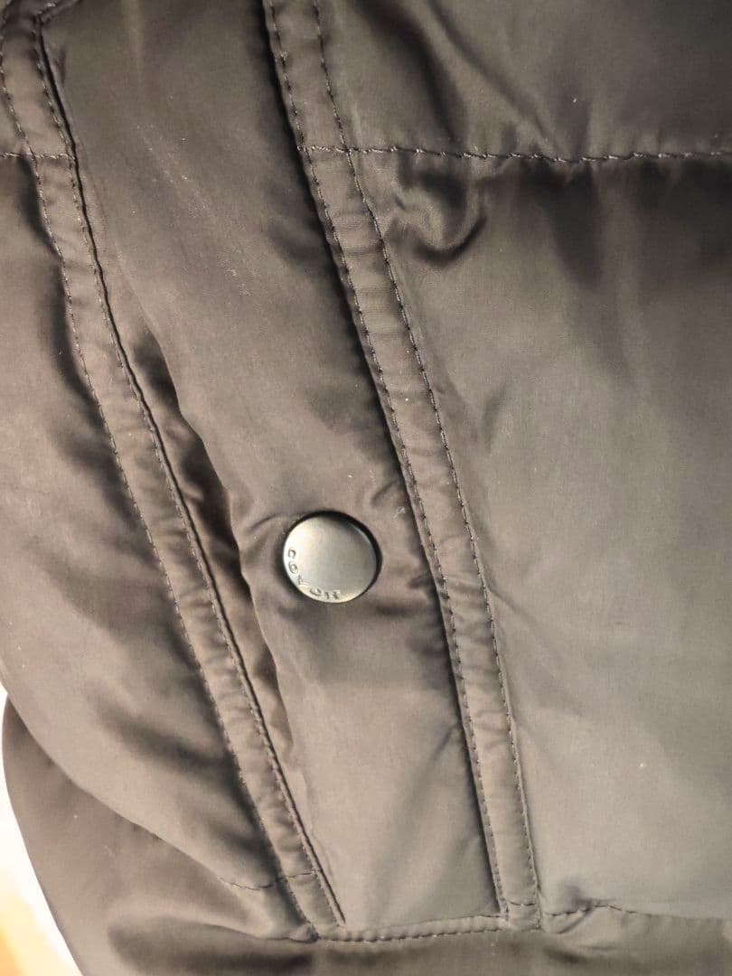 COACH ダウンジャケット ダウンベスト ベスト650フィルパワー 黒/白