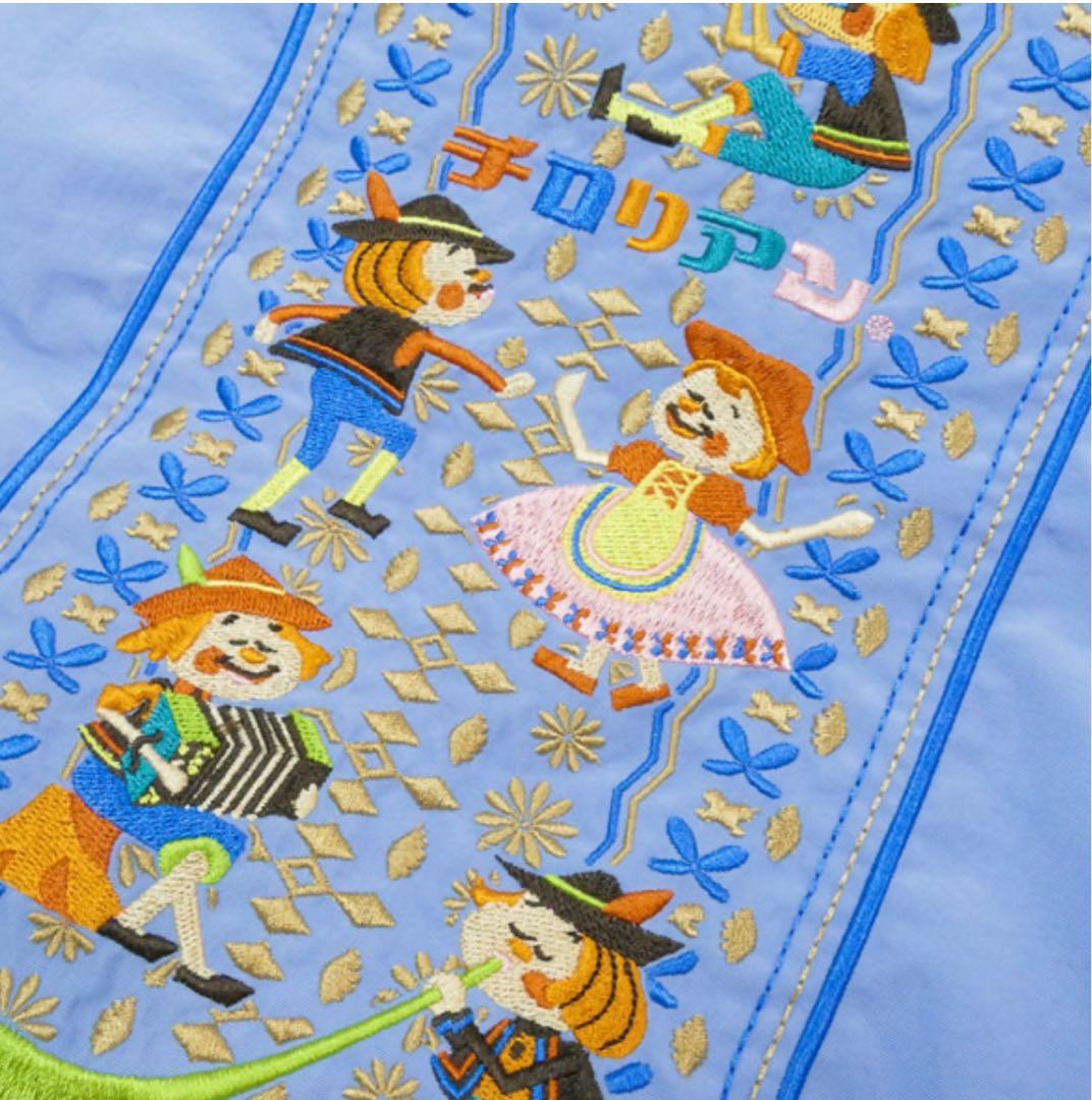 【限定販売】ボールアンドチェーン コラボバッグチロリアンテープ柄 ブルー/千鳥屋