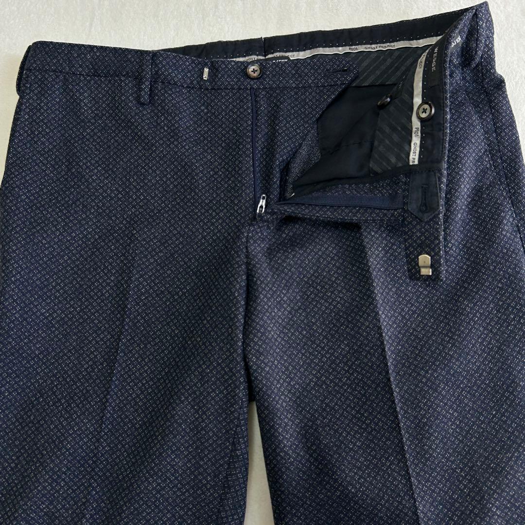 美品 希少PT01 ピーティーゼロウーノ スーパースリム ウール スラックス50