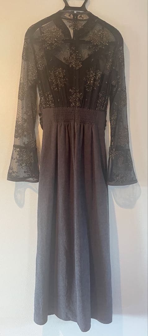 Ameri Vintage FLOWER LACE DRESS Sサイズ