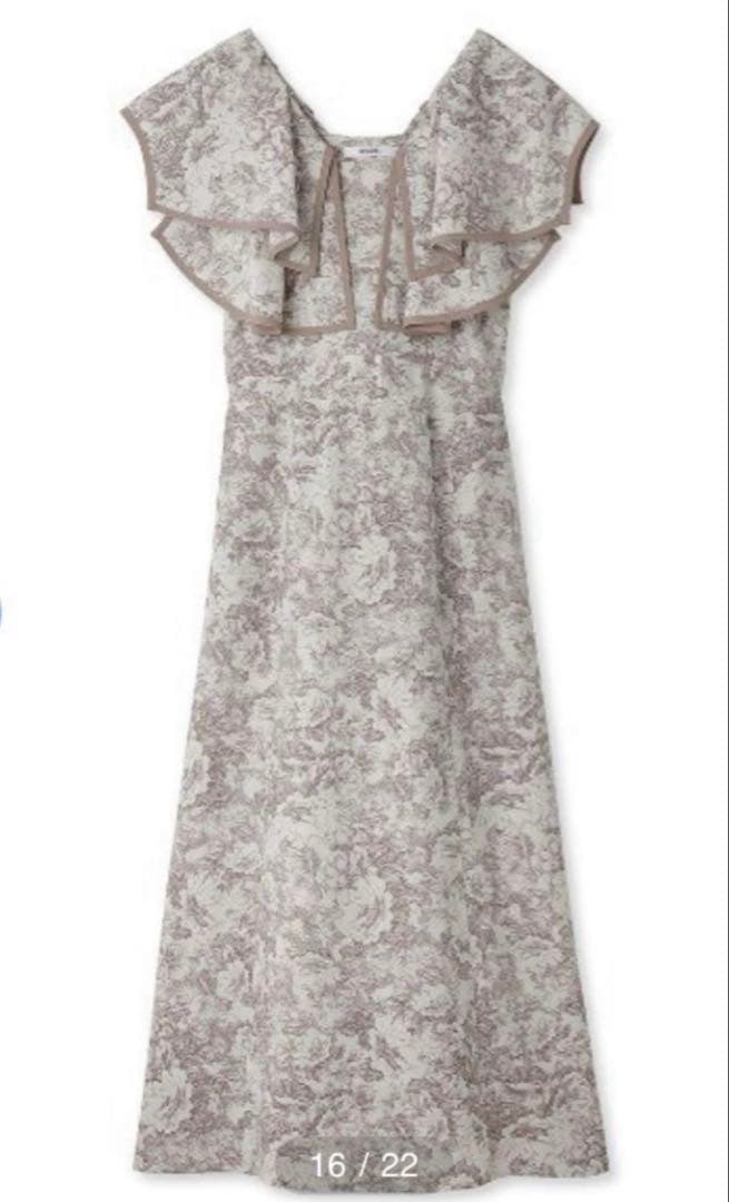 SNIDEL ラッフルカラーワンピース