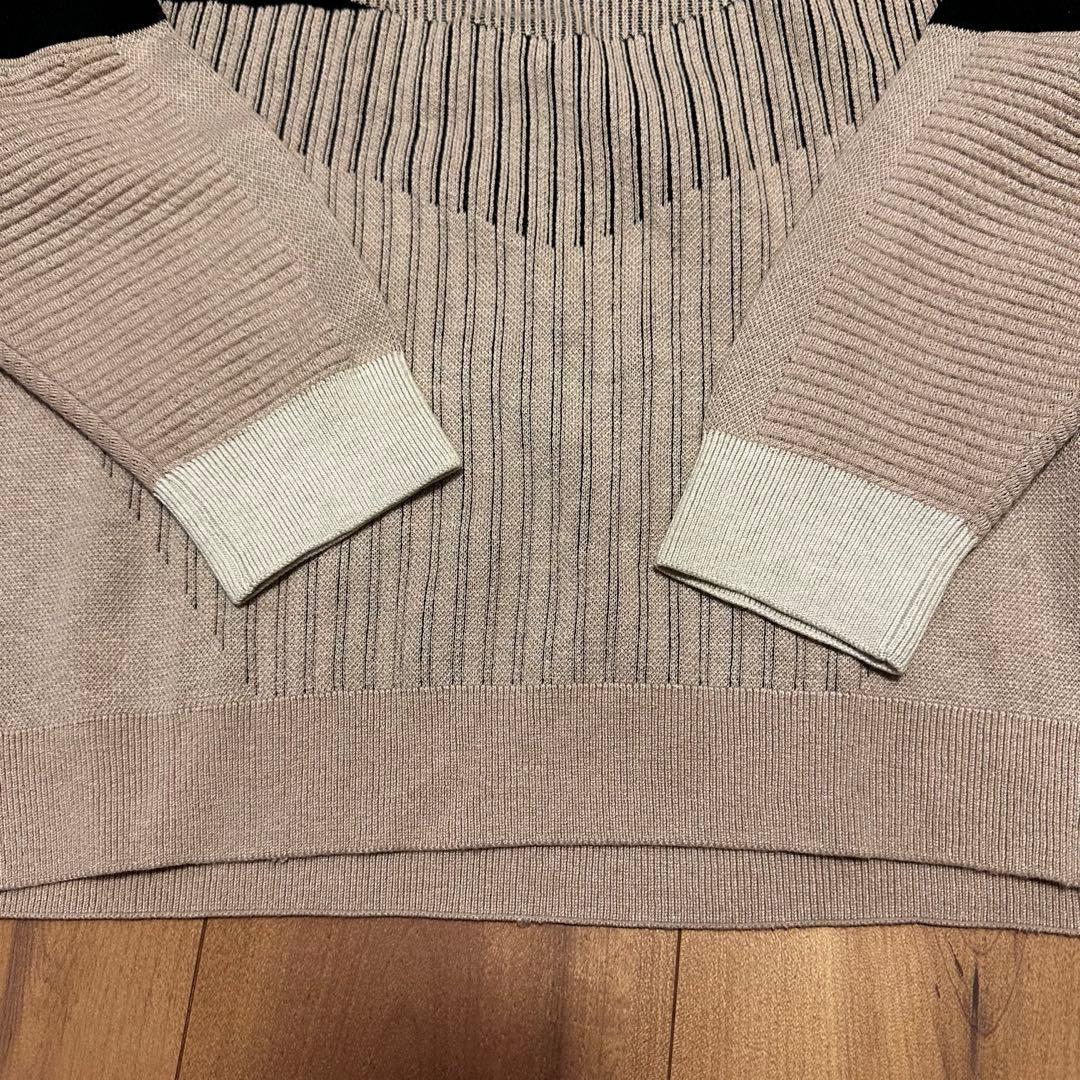 モックネック　ビックシルエット　長袖　ニット　裏起毛スカート　セットアップ　秋冬