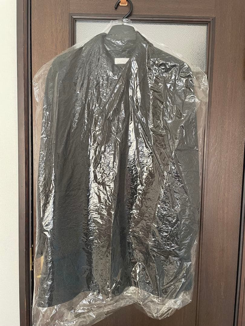 かぐれ●ウールステンカラーショートコート●チャコール