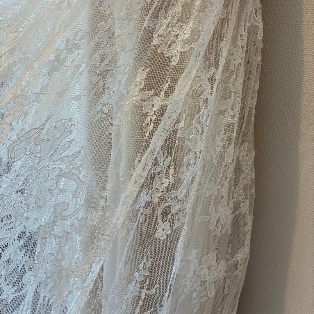 低身長向け ウェディングドレス　SOLALA レースエンパイアドレス