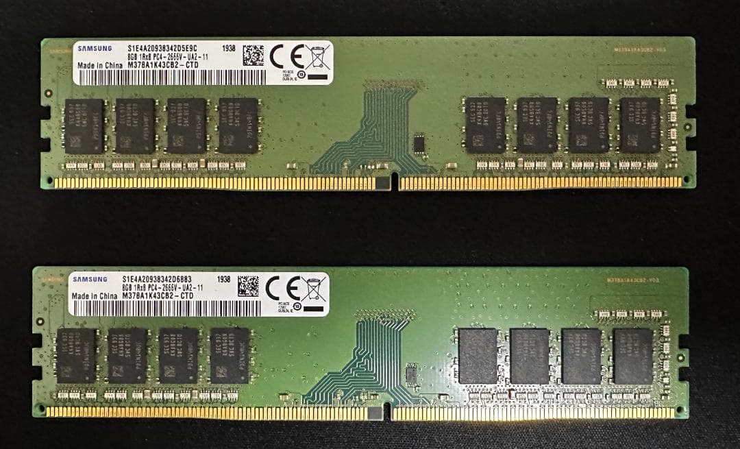 Samsung DDR4 8GB×2枚組 2666MHz (2)
