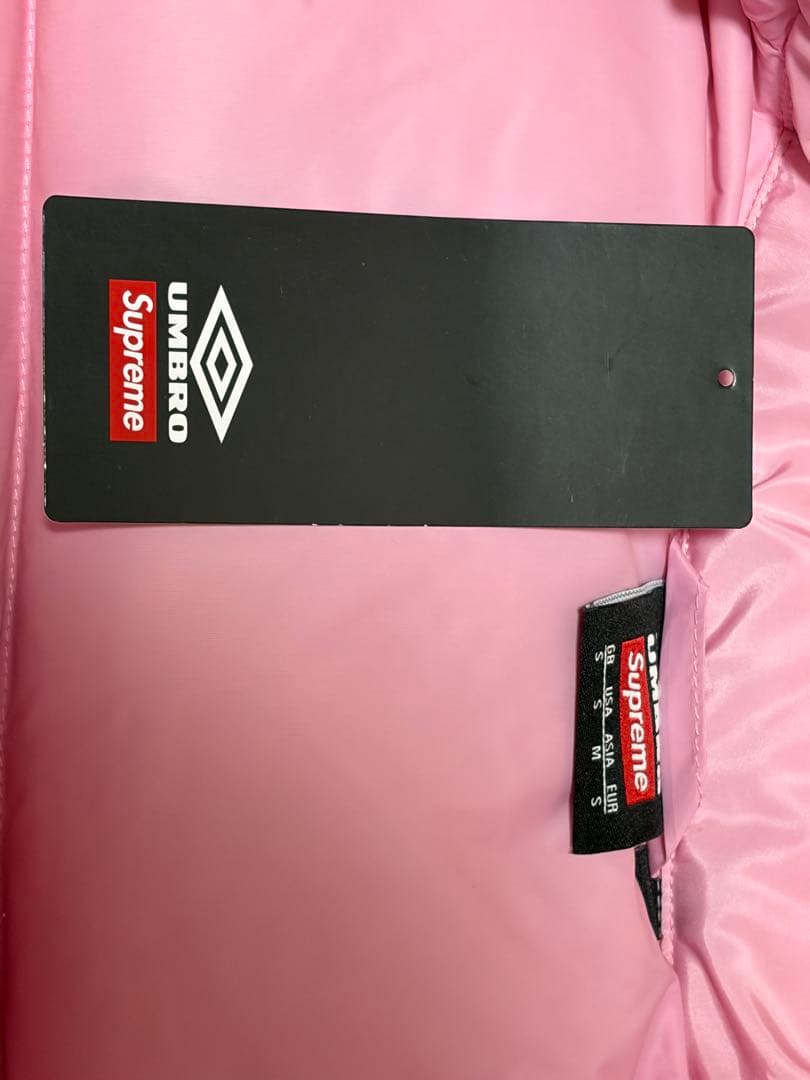 Supreme UMBROピンク ダウンジャケット希少Sサイズ
