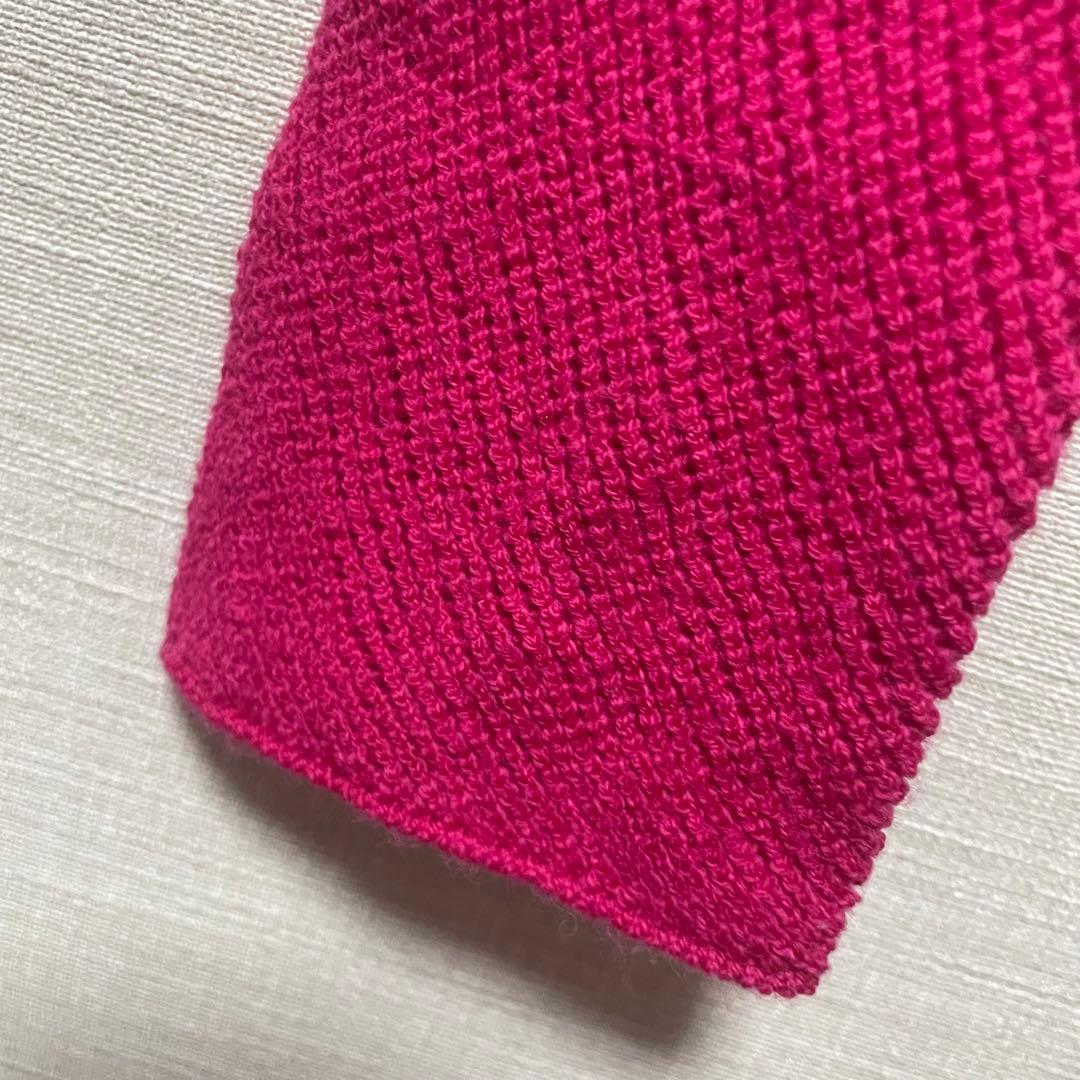 11 ISSEY MIYAKE イッセイミヤケ ピンク タートルネックニット