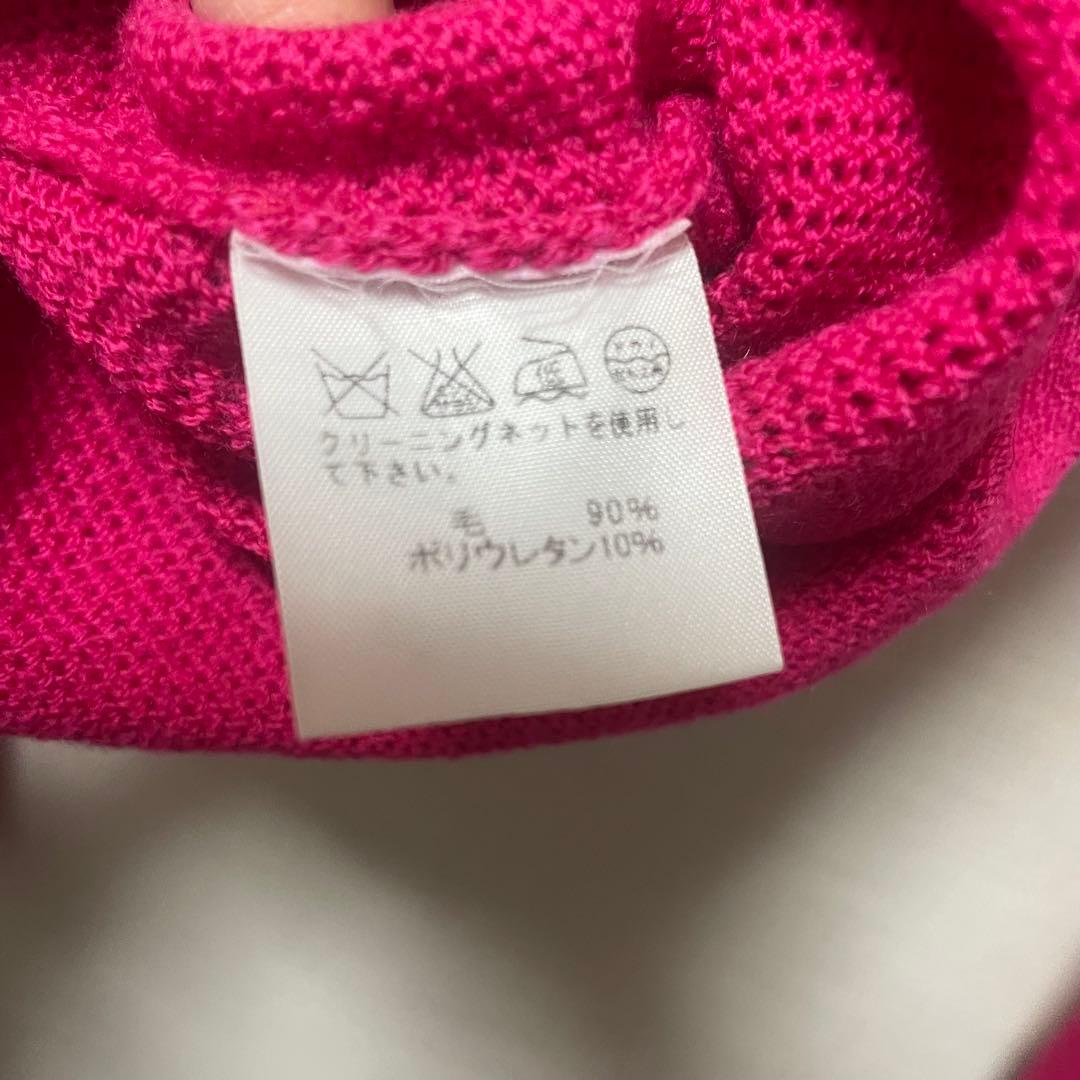 11 ISSEY MIYAKE イッセイミヤケ ピンク タートルネックニット