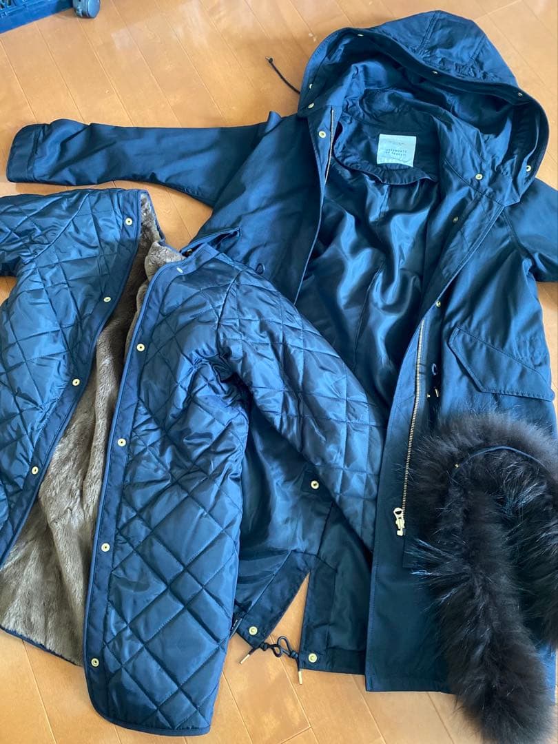 IENA ネイビー モッズコート 34