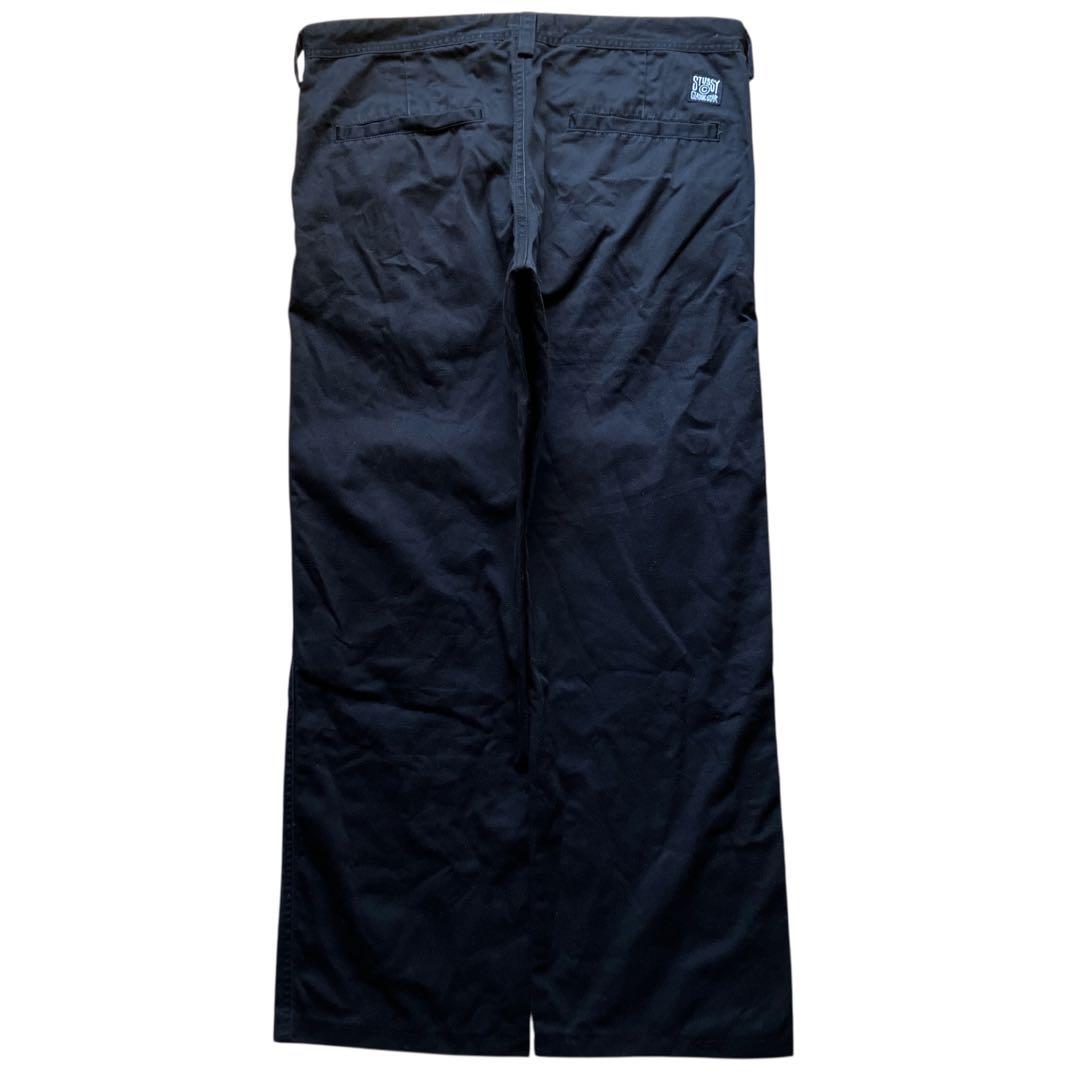 00s OLD STUSSY ワイドワークパンツ ブラック dickies