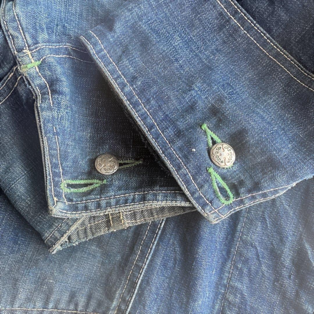 大戦 oshkosh オシュコシュ　カバーオール　濃紺2ポケ　40's