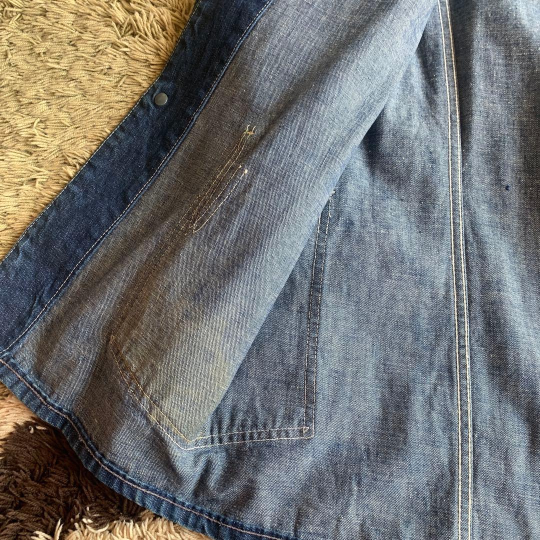 大戦 oshkosh オシュコシュ　カバーオール　濃紺2ポケ　40's