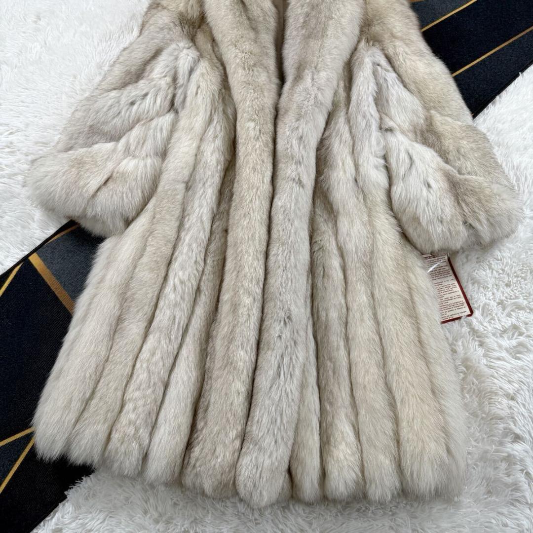 未使用訳 総丈112㎝ ダイアナ サガフォックス コート 肉厚 L AA169