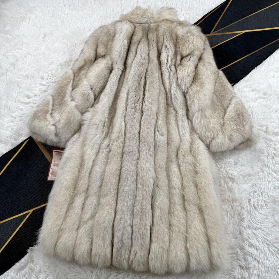 未使用訳 総丈112㎝ ダイアナ サガフォックス コート 肉厚 L AA169