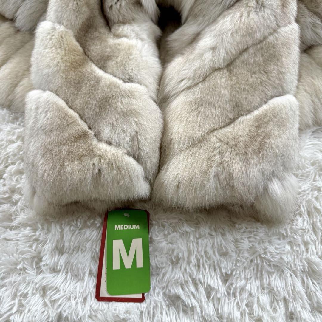 未使用訳 総丈112㎝ ダイアナ サガフォックス コート 肉厚 L AA169