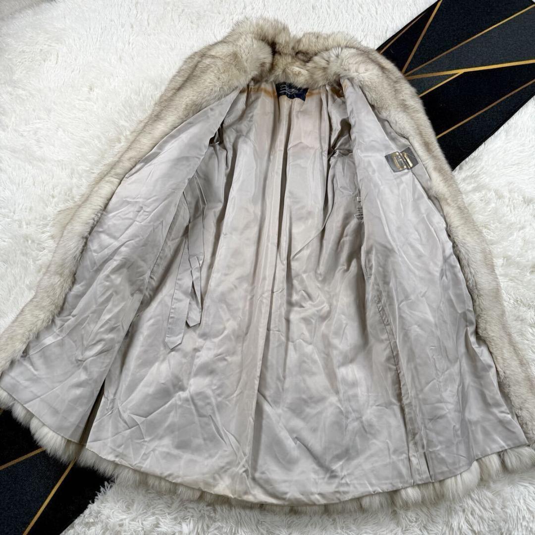 未使用訳 総丈112㎝ ダイアナ サガフォックス コート 肉厚 L AA169