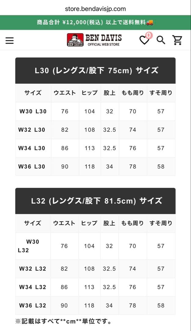 パンツ BEN DAVIS USA GORILLA CUT BLACK