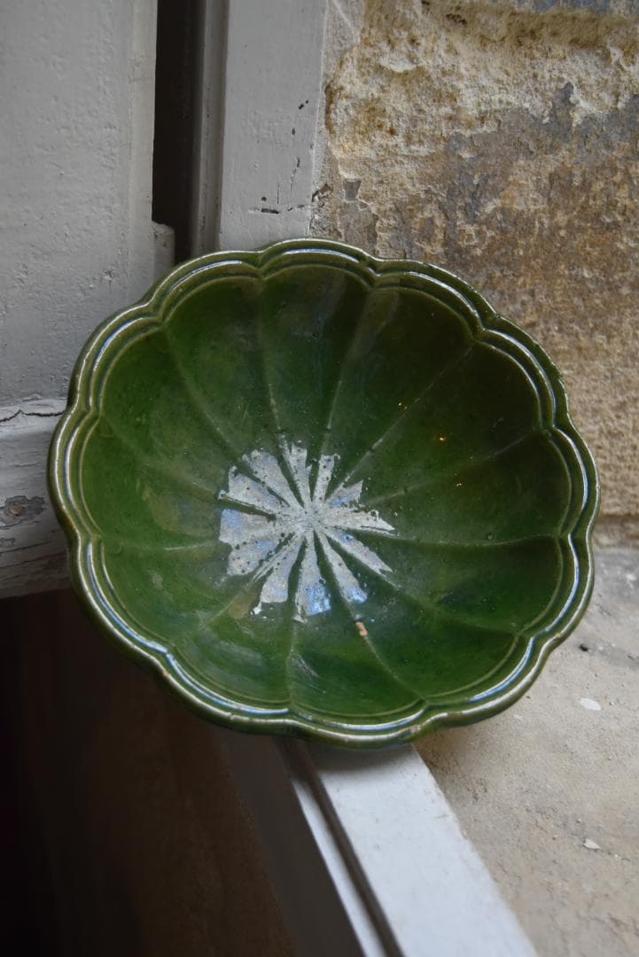 専用　眺めの良い輪花鉢　フランスアンティーク　西洋民藝　19世紀