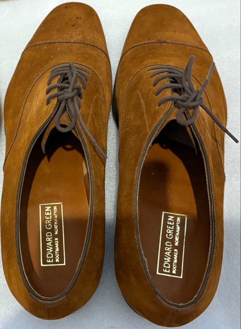 EDWARD GREEN ブラウン スエード ドレスシューズ