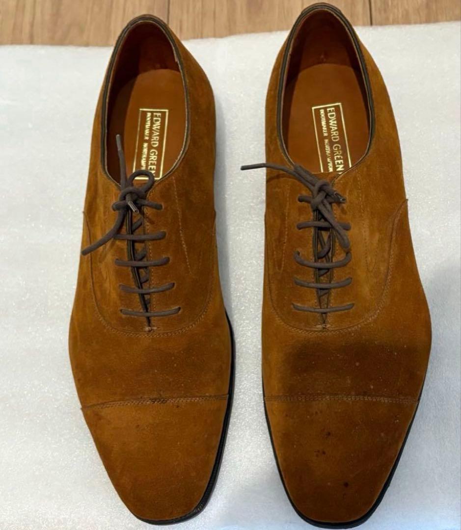 EDWARD GREEN ブラウン スエード ドレスシューズ
