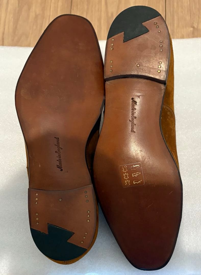 EDWARD GREEN ブラウン スエード ドレスシューズ