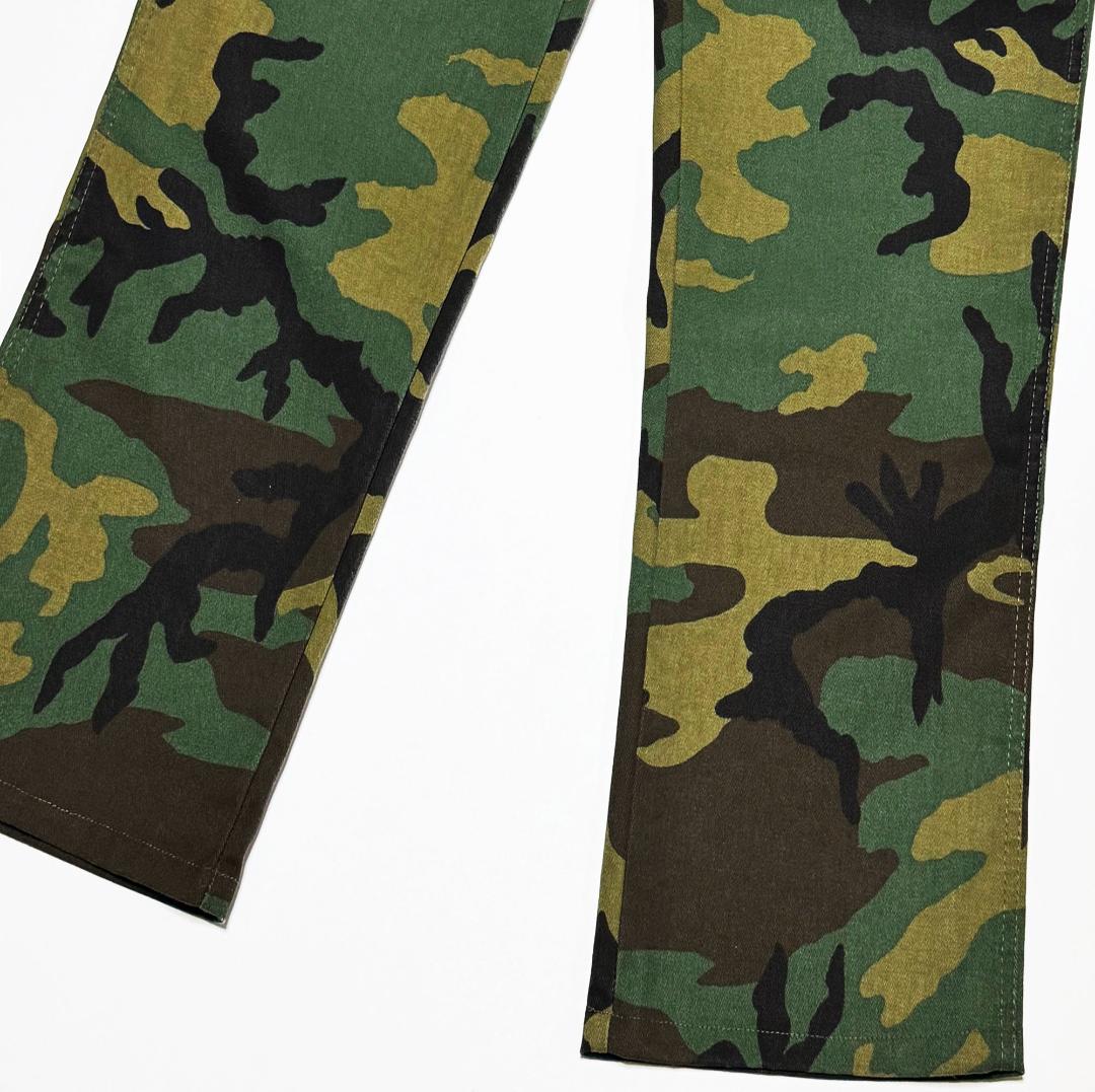 ■GUNG HO/ガンホー ウッドランドカモフラージュベイカーパンツW32美品■