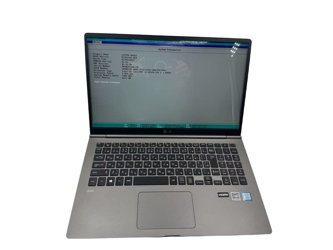 LG★gramノートパソコン★ジャンク★第８世代★ corei5★