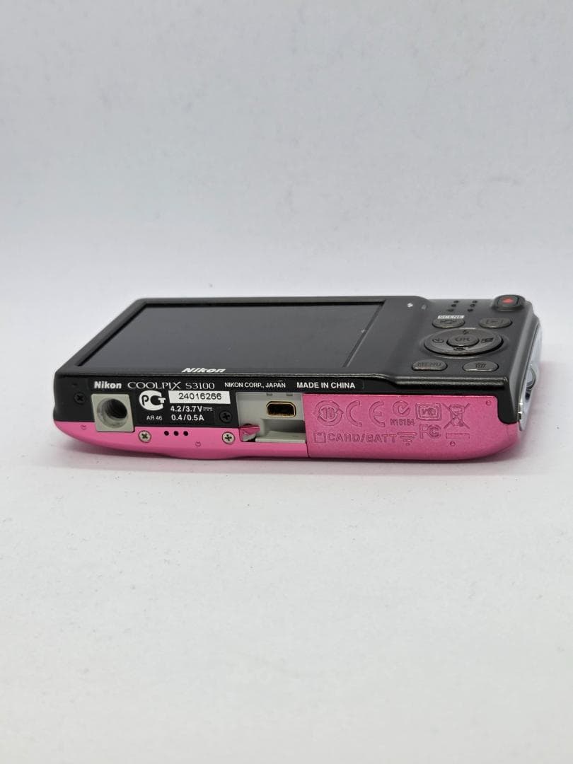 【ジャンク】ニコン Nikon COOLPIX S3100 ピンク デジカメ