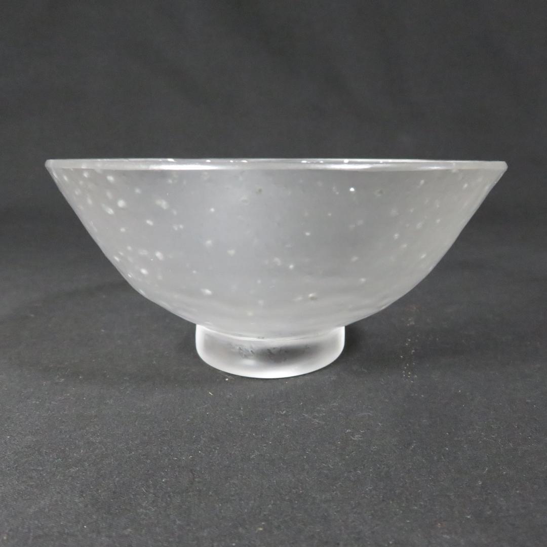 茶碗 ガラス 夏 抹茶碗 茶器 茶道具 木箱 共箱 涼しげ 茶会