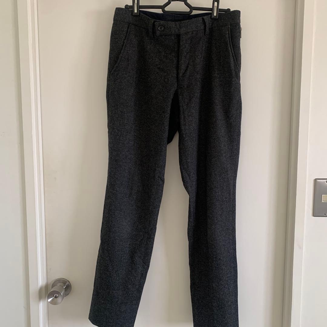 ジュンハシモト　TWEED 17cm PANTS CHARCOAL 3