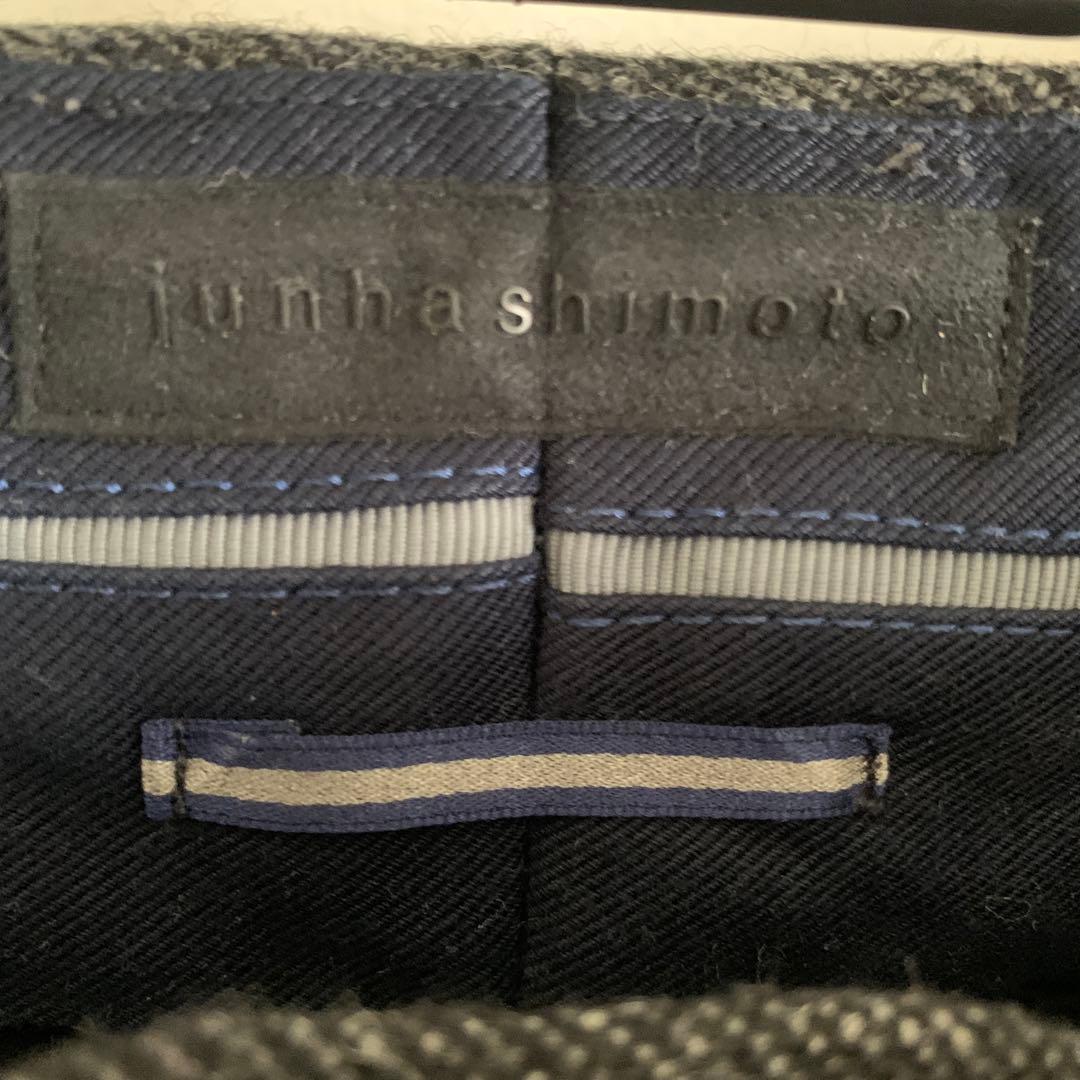 ジュンハシモト　TWEED 17cm PANTS CHARCOAL 3