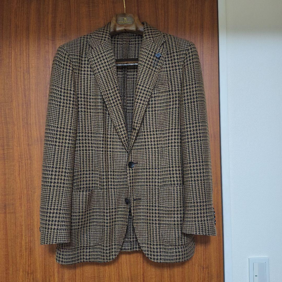 【早い者勝ち】ラルディーニ　ブラウンチェック柄テーラードジャケット