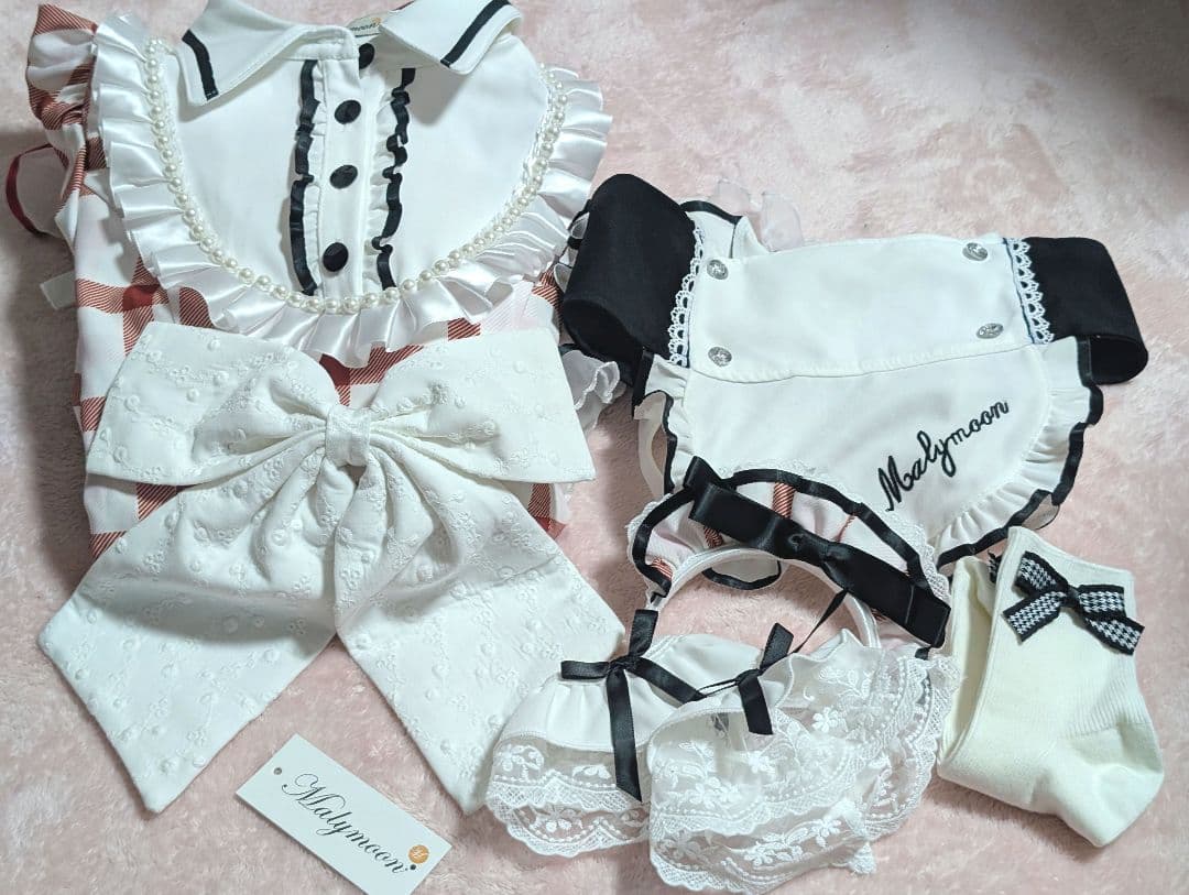 マリームーン シャーベットチェックメイド 赤