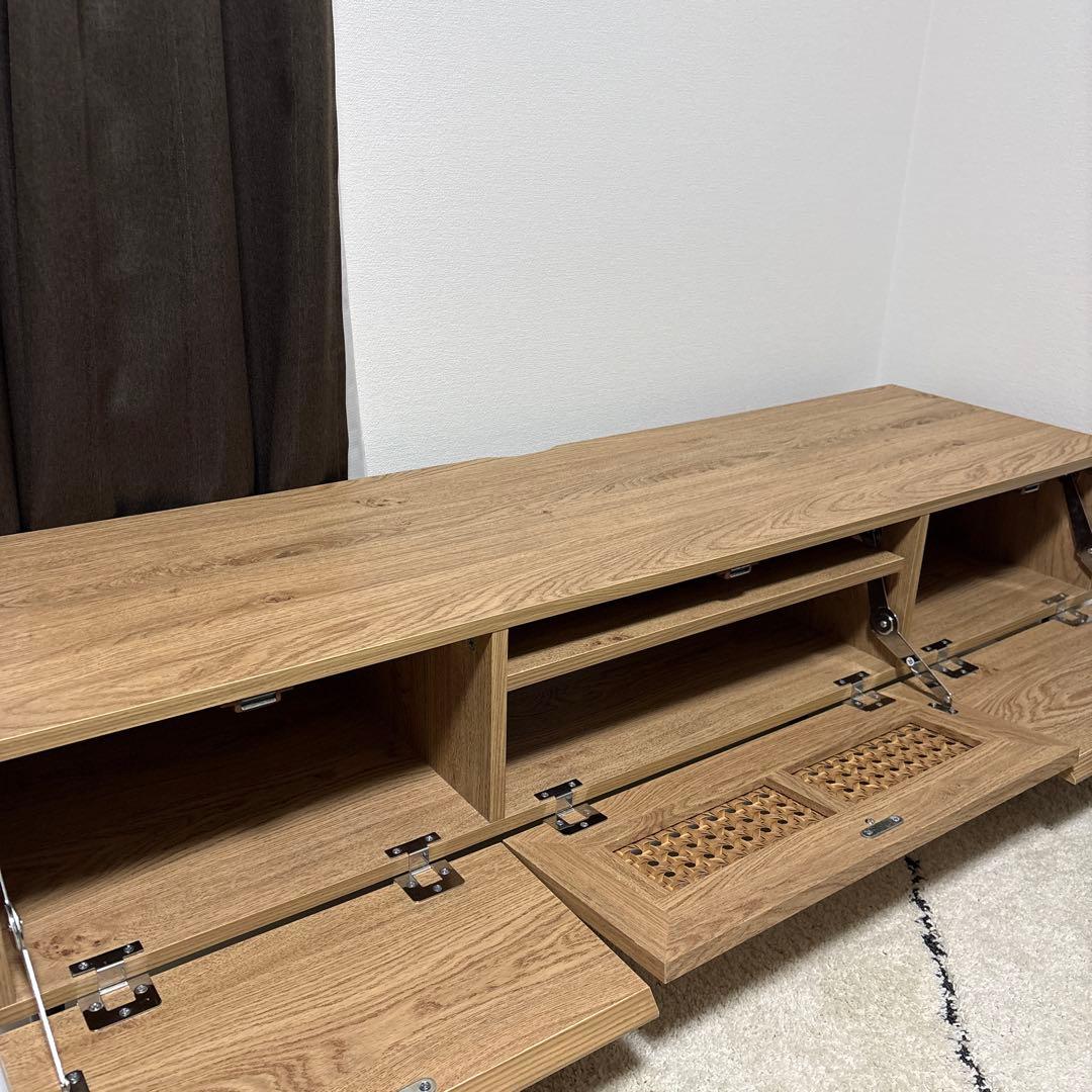 ロウヤ(LOWYA) テレビ台 幅140cm ラタン調