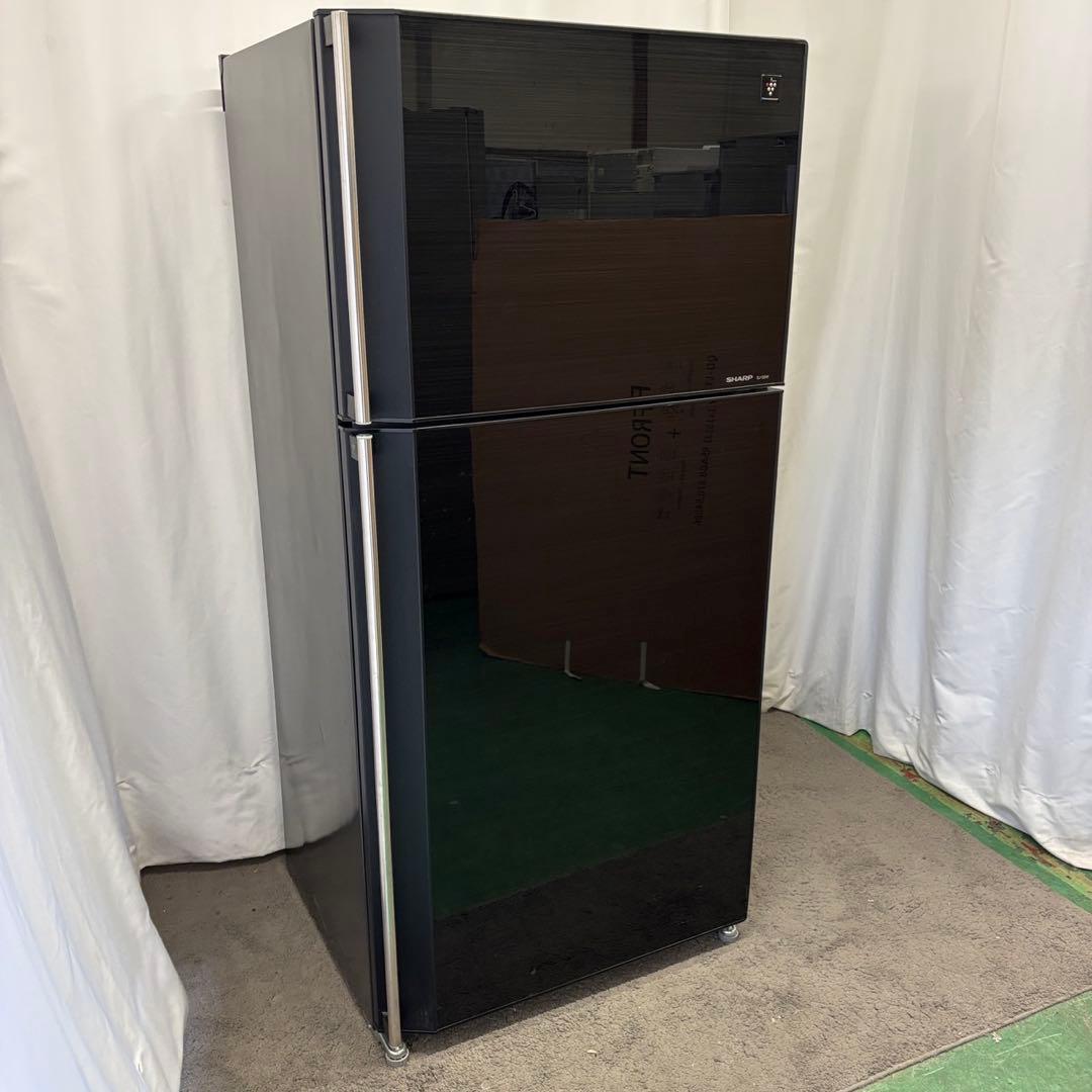 71　黒　冷蔵庫　SHARP　大型　500-600ℓ　右開き　安い　設置無料