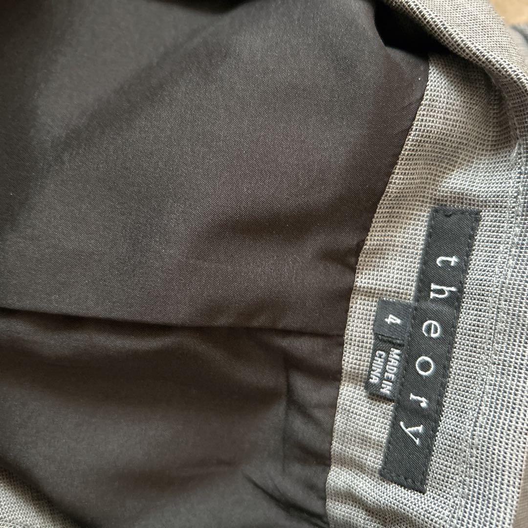 セオリー Theory ダブルブレストジャケット テーラード総裏地 4 グレー