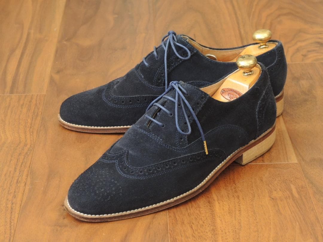 ★美品　ブルーノマリ　美しいネイビースウェード　6　JP24.5　10万円