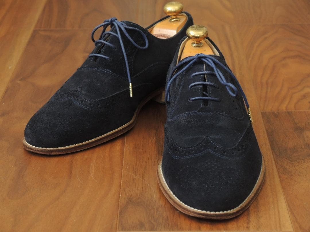 ★美品　ブルーノマリ　美しいネイビースウェード　6　JP24.5　10万円