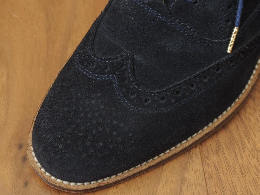 ★美品　ブルーノマリ　美しいネイビースウェード　6　JP24.5　10万円