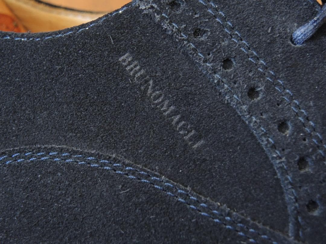 ★美品　ブルーノマリ　美しいネイビースウェード　6　JP24.5　10万円