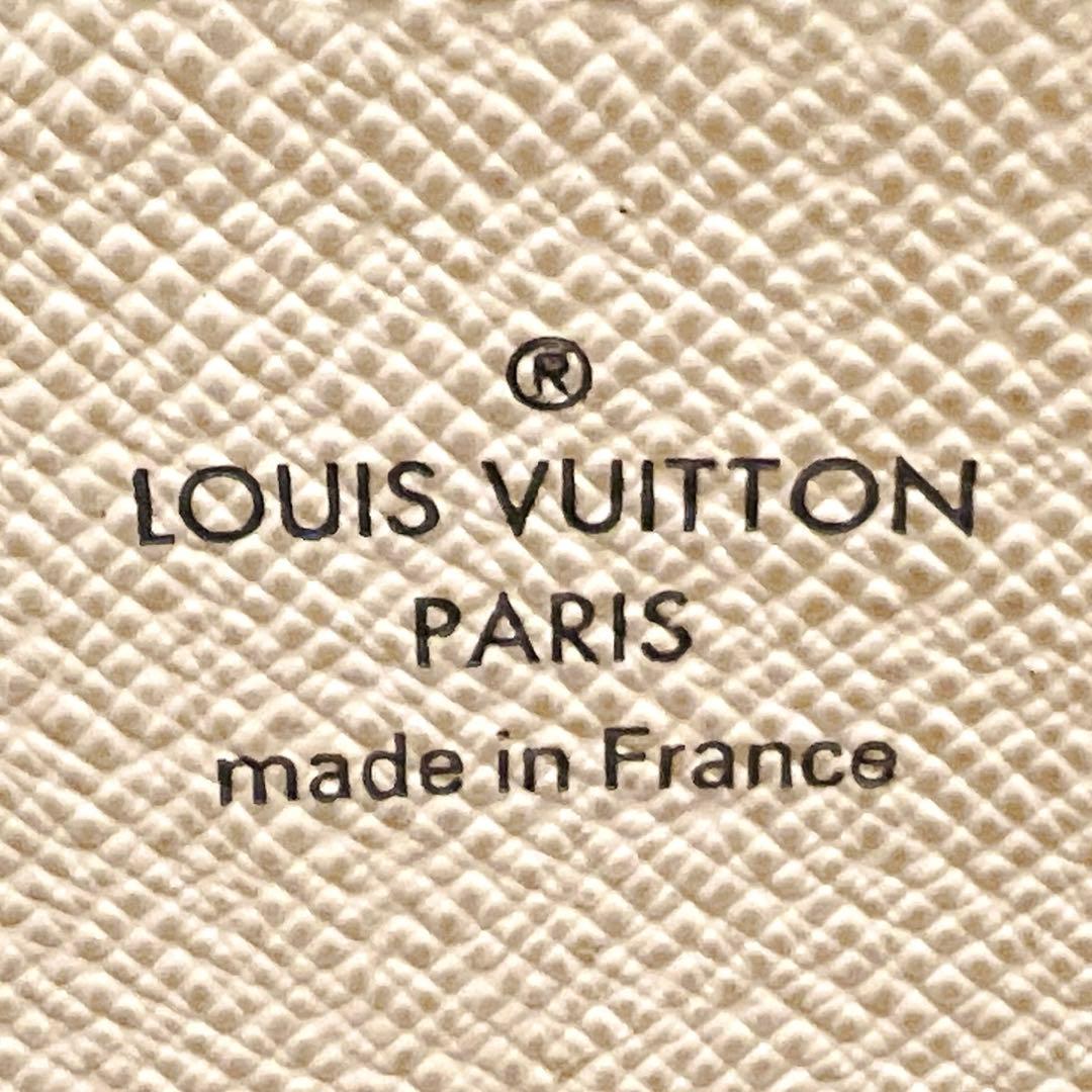 ルイヴィトン ケース ジッピーパース アズール 白 N63069