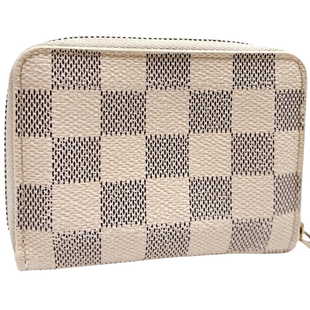 ルイヴィトン ケース ジッピーパース アズール 白 N63069