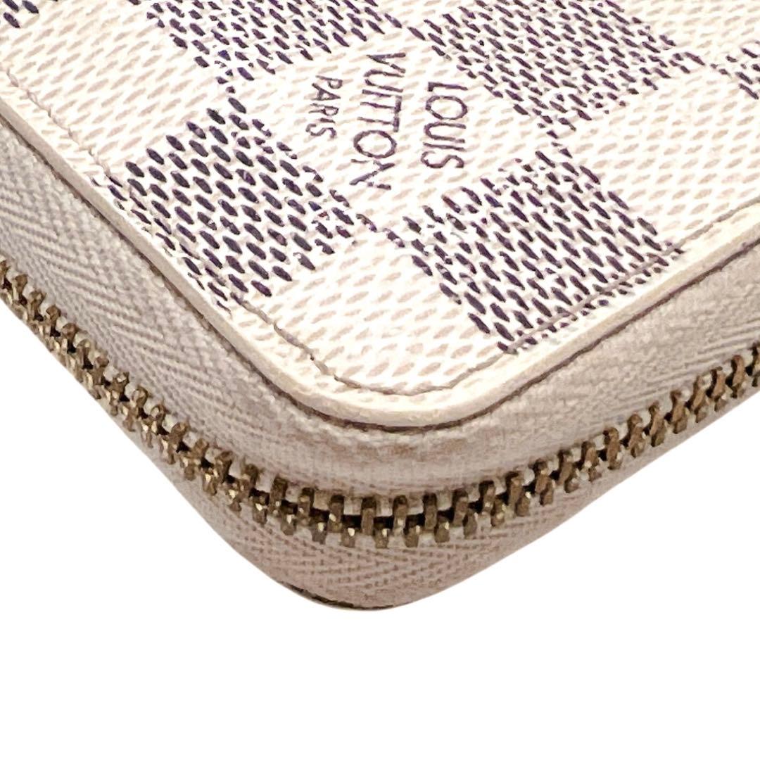 ルイヴィトン ケース ジッピーパース アズール 白 N63069